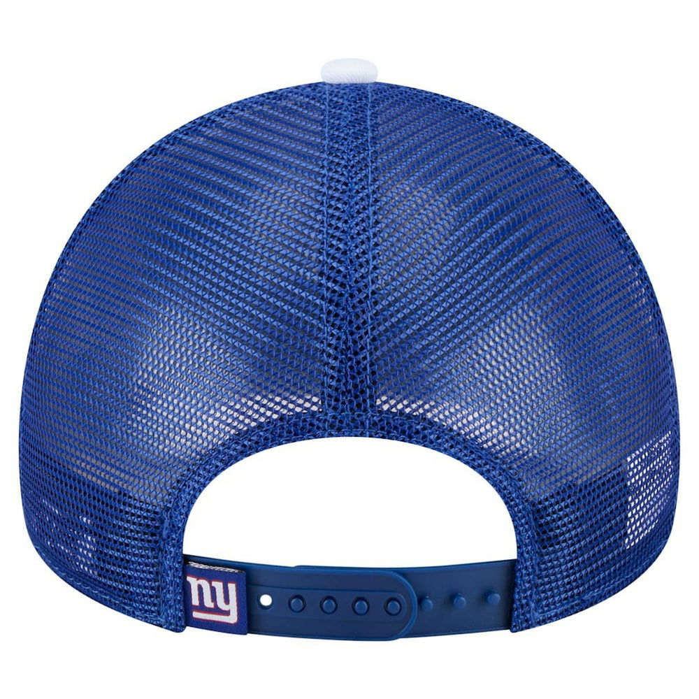 New York Giants New Era Youth Sport Night Color Block 9FORTY A-Frame Trucker Adjustable Hat Royal | NFL