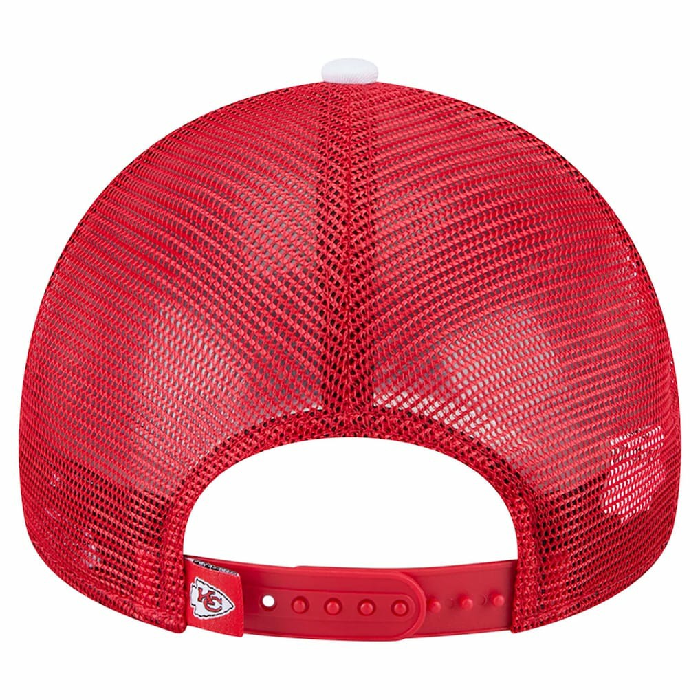 Kansas City Chiefs New Era Preschool Sport Night Color Block 9FORTY A-Frame Trucker Adjustable Hat Red | NFL
