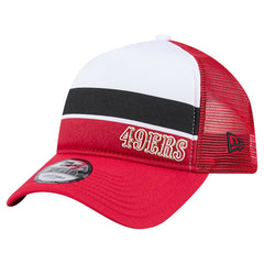 San Francisco 49ers New Era Preschool Sport Night Color Block 9FORTY A-Frame Trucker Adjustable Hat Scarlet | NFL