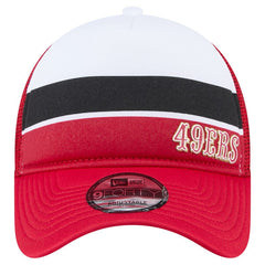 San Francisco 49ers New Era Preschool Sport Night Color Block 9FORTY A-Frame Trucker Adjustable Hat Scarlet | NFL