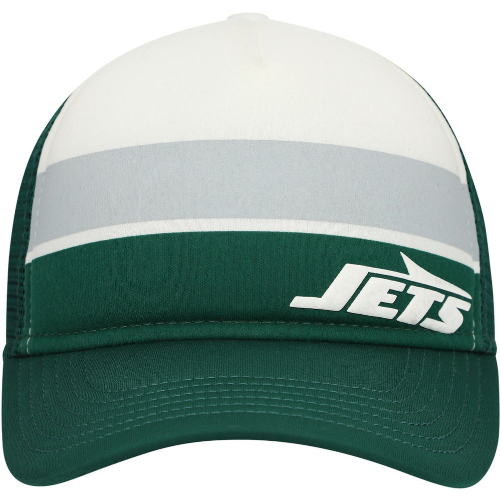 New York Jets New Era Preschool Sport Night Color Block 9FORTY A-Frame Trucker Adjustable Hat Green | NFL