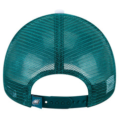 Philadelphia Eagles New Era Preschool Sport Night Color Block 9FORTY A-Frame Trucker Adjustable Hat Midnight Green | NFL