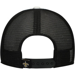 New Orleans Saints New Era Preschool Sport Night Color Block 9FORTY A-Frame Trucker Adjustable Hat Black | NFL