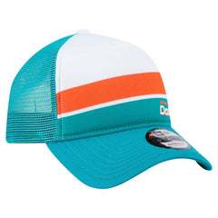 Miami Dolphins New Era Preschool Sport Night Color Block 9FORTY A-Frame Trucker Adjustable Hat Aqua | NFL