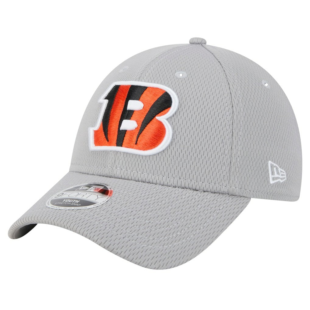 Cincinnati Bengals New Era Youth Main 9FORTY Adjustable Hat Gray | NFL