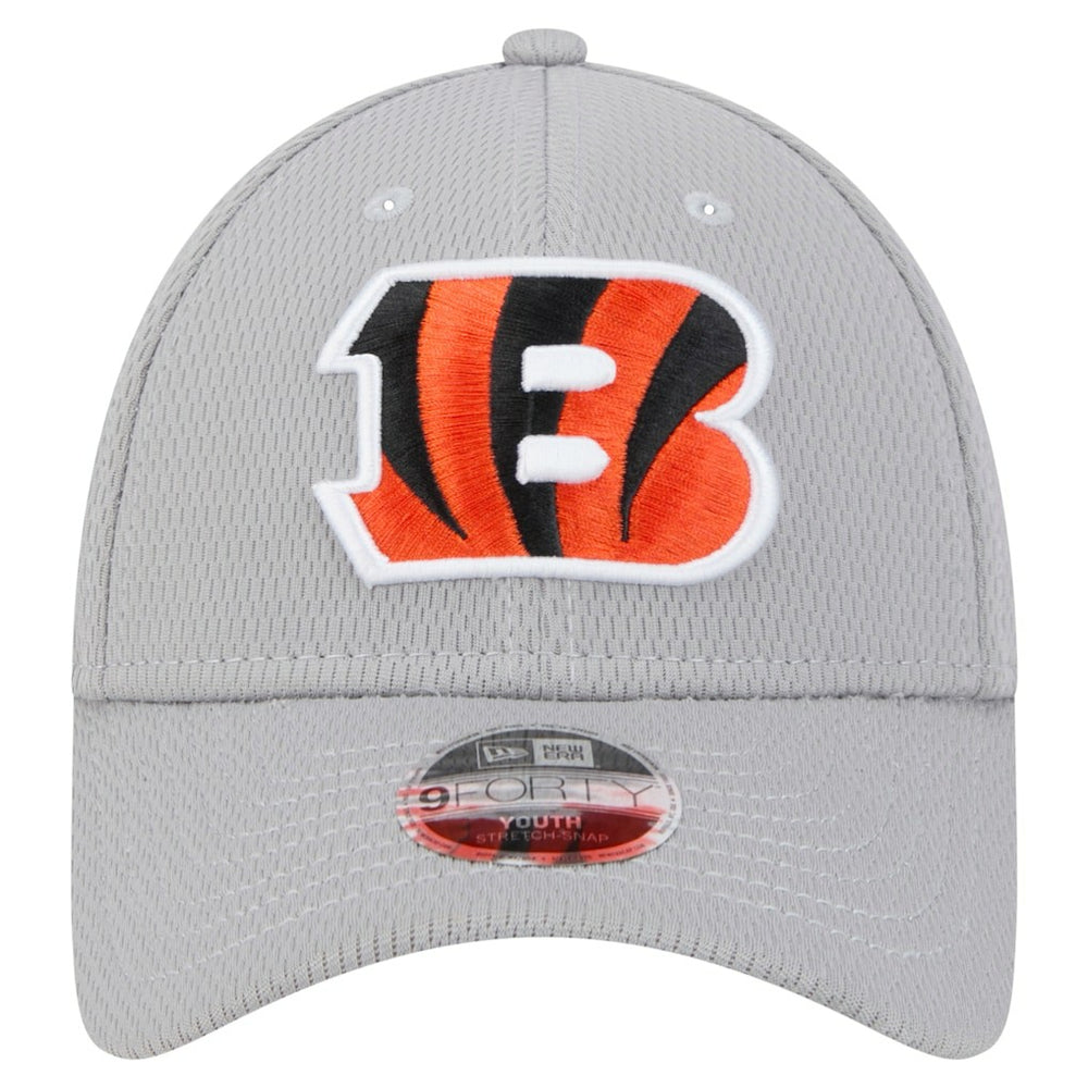 Cincinnati Bengals New Era Youth Main 9FORTY Adjustable Hat Gray | NFL