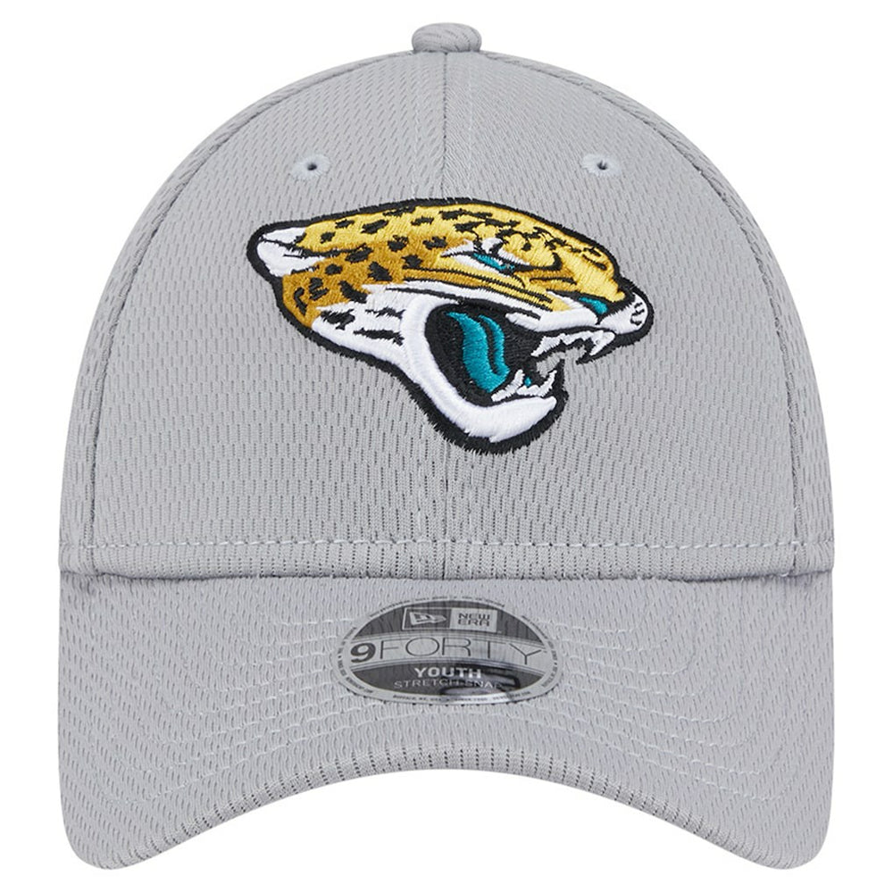 Jacksonville Jaguars New Era Youth Main 9FORTY Adjustable Hat Gray | NFL