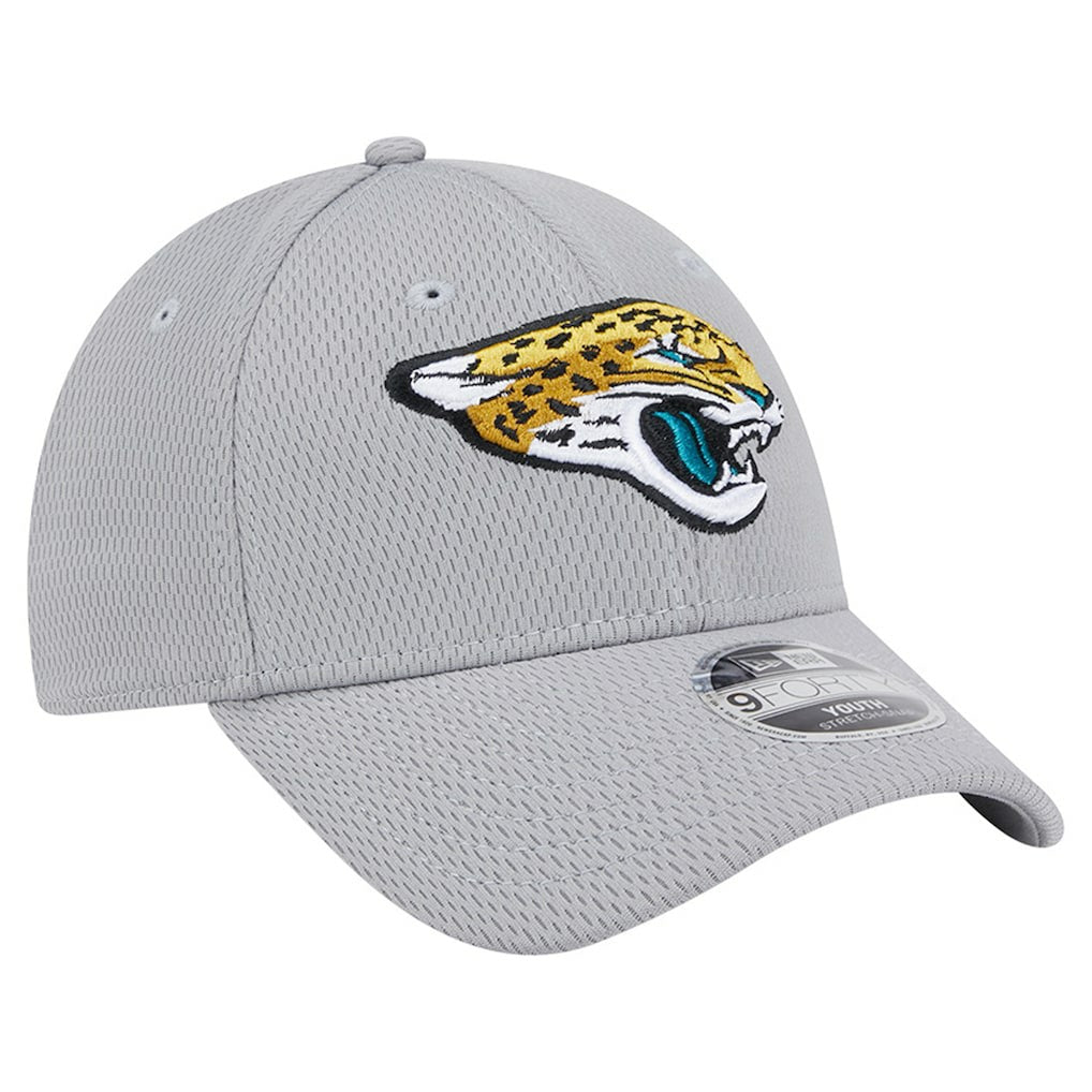 Jacksonville Jaguars New Era Youth Main 9FORTY Adjustable Hat Gray | NFL