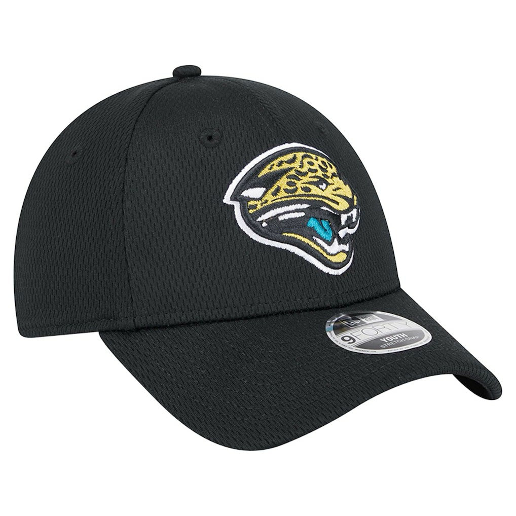 Jacksonville Jaguars New Era Youth Main 9FORTY Adjustable Hat Black | NFL