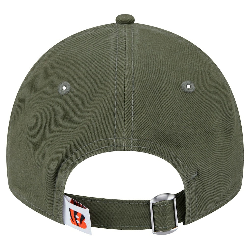 Cincinnati Bengals New Era Youth Main 9TWENTY Adjustable Hat Olive | NFL