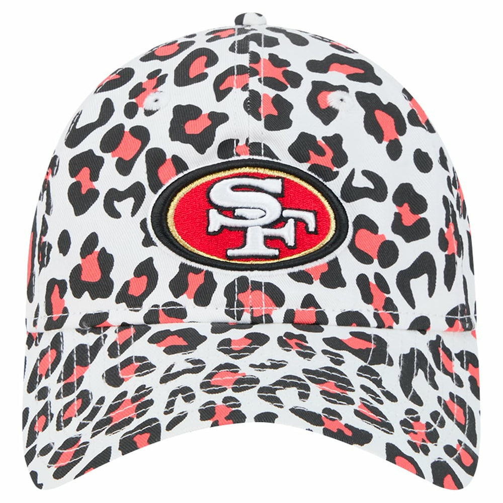 San Francisco 49ers New Era Preschool Active Leopard 9TWENTY Adjustable Hat White | NFL