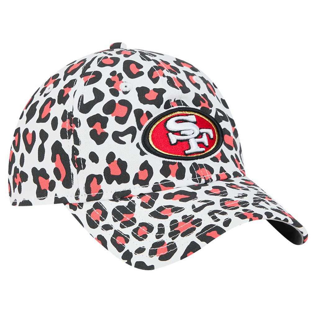 San Francisco 49ers New Era Preschool Active Leopard 9TWENTY Adjustable Hat White | NFL
