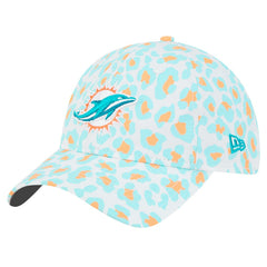 Miami Dolphins New Era Preschool Active Leopard 9TWENTY Adjustable Hat White | NFL