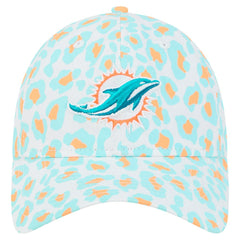 Miami Dolphins New Era Preschool Active Leopard 9TWENTY Adjustable Hat White | NFL