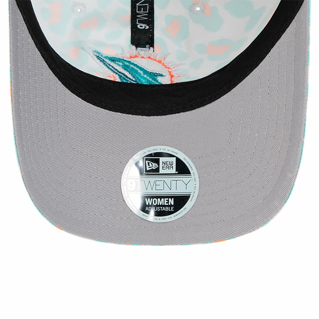 Miami Dolphins New Era Preschool Active Leopard 9TWENTY Adjustable Hat White | NFL