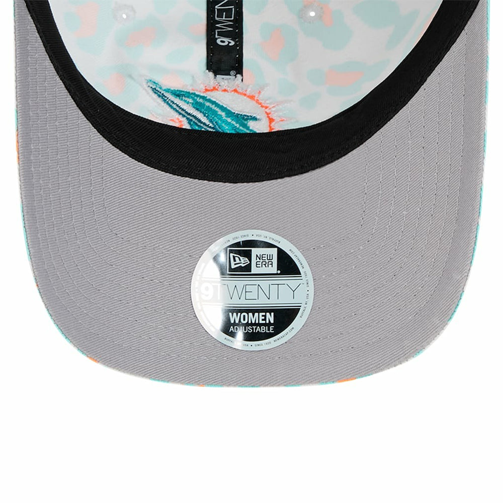 Miami Dolphins New Era Preschool Active Leopard 9TWENTY Adjustable Hat White | NFL