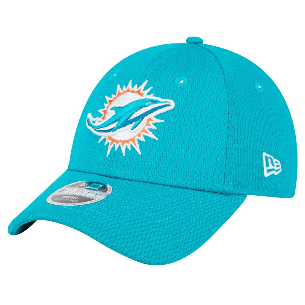 Miami Dolphins New Era Preschool Main 9FORTY Adjustable Hat Aqua | NFL
