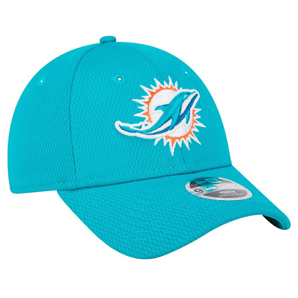 Miami Dolphins New Era Preschool Main 9FORTY Adjustable Hat Aqua | NFL
