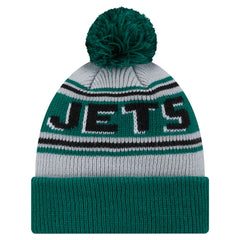 New York Jets New Era Youth Main Cuffed Knit Hat with Pom Green | NFL