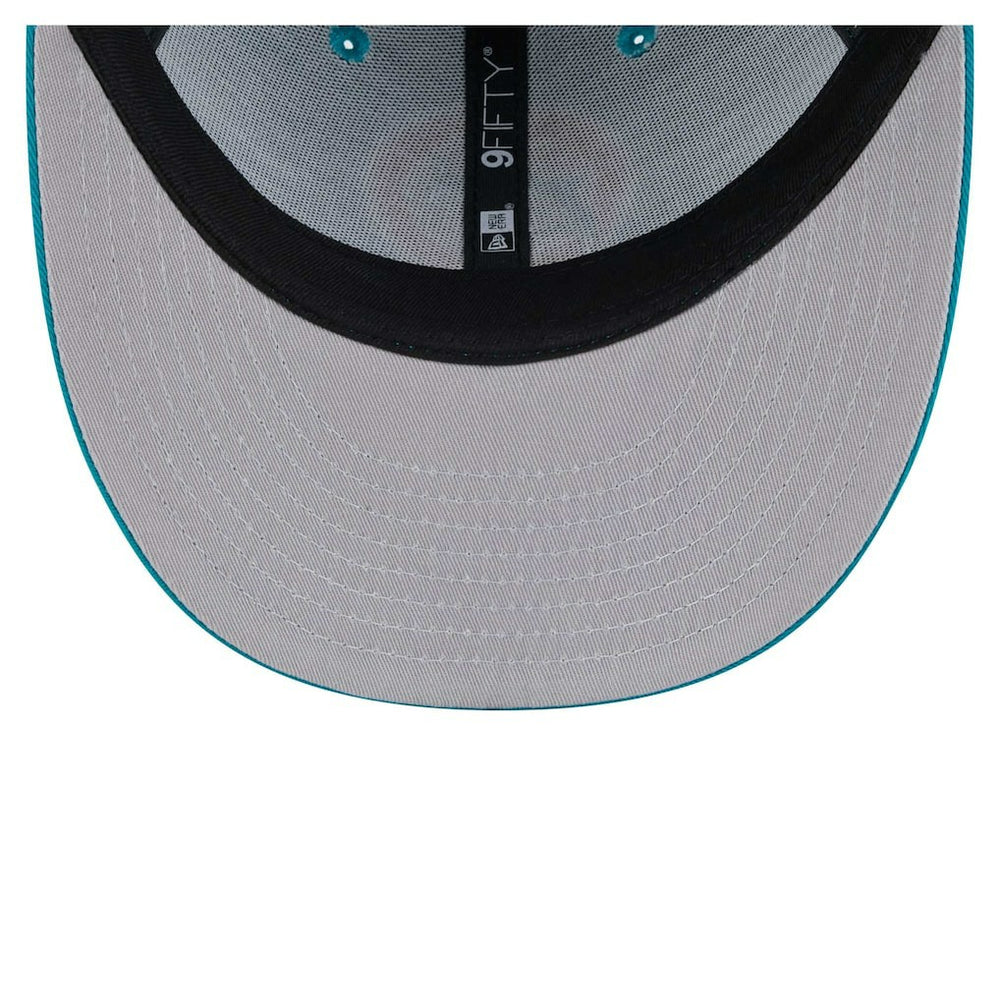 Miami Dolphins New Era Main Low Profile 9FIFTY Snapback Hat Aqua | NFL