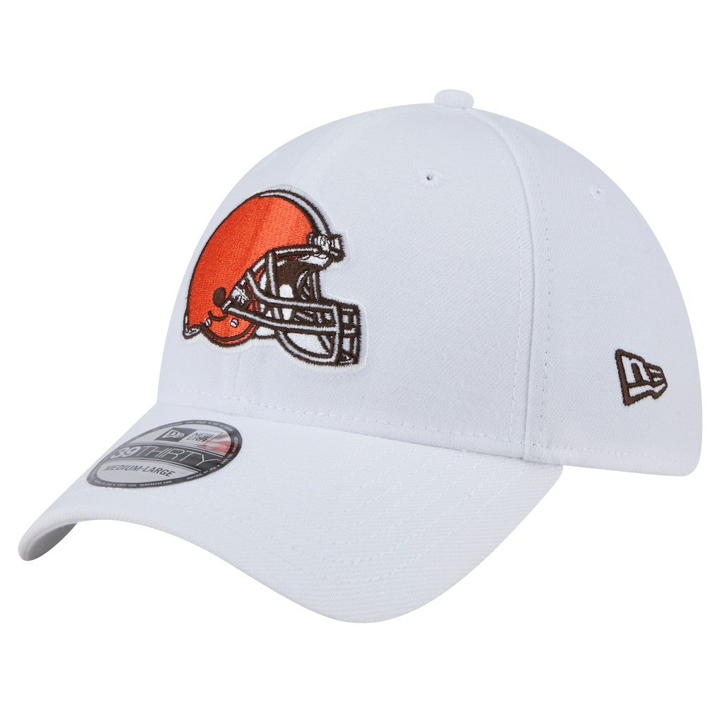 Cleveland Browns New Era Main 39THIRTY Flex Hat White | NFL