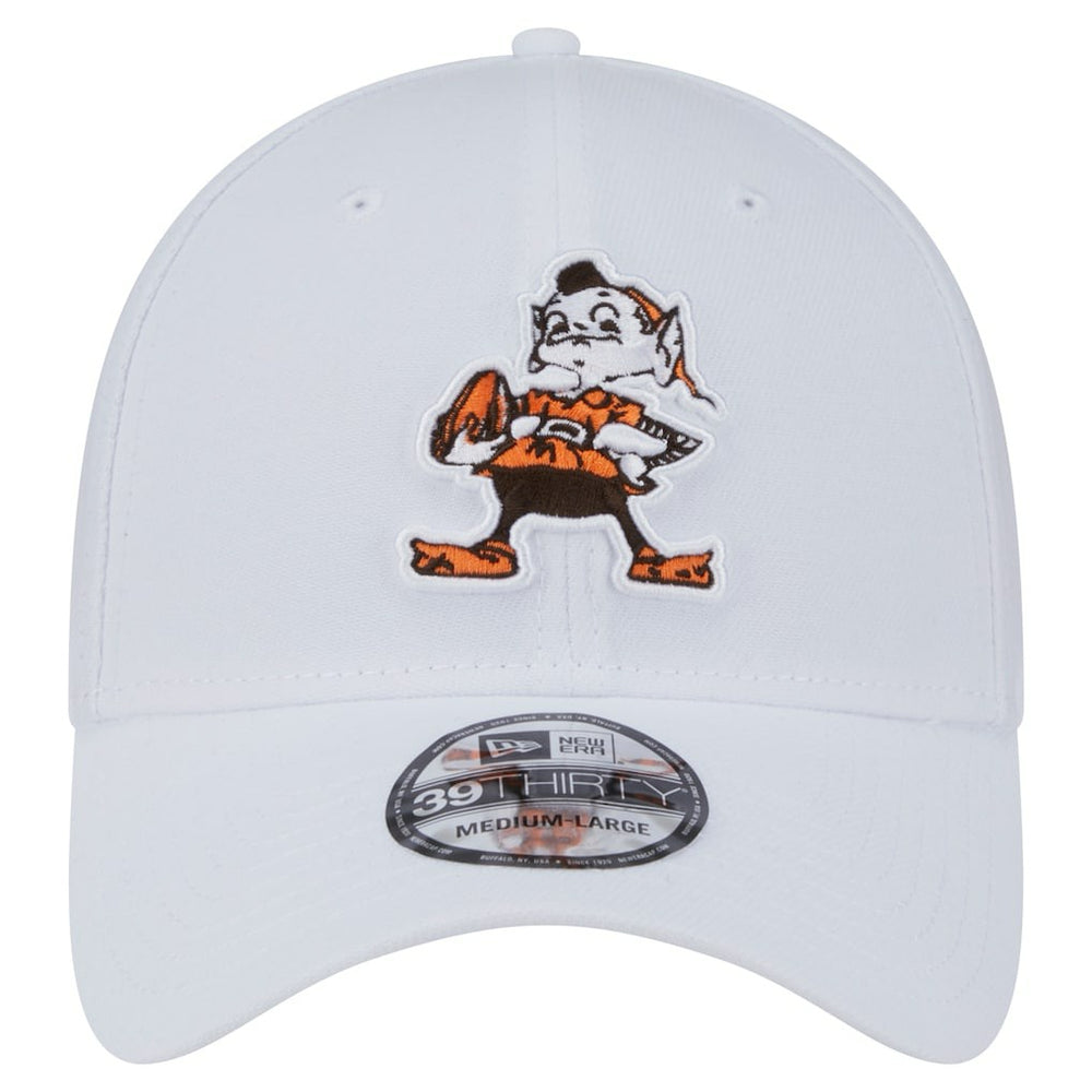 Cleveland Browns New Era Throwback 39THIRTY Flex Hat White | NFL