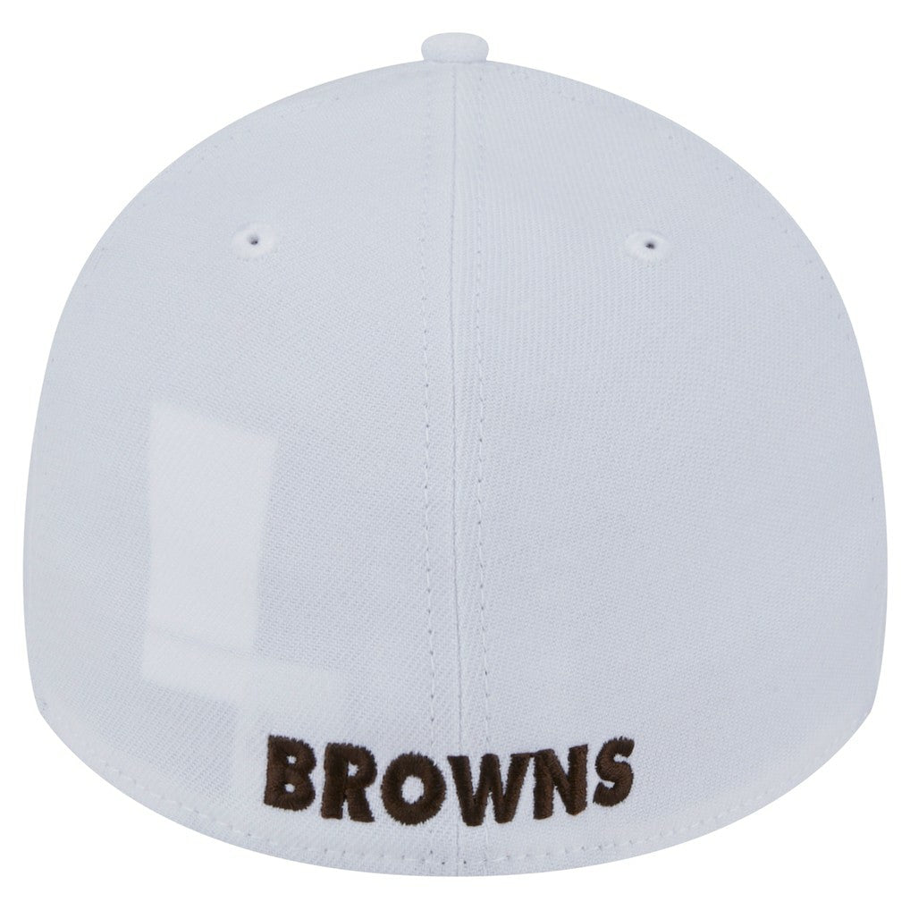 Cleveland Browns New Era Throwback 39THIRTY Flex Hat White | NFL