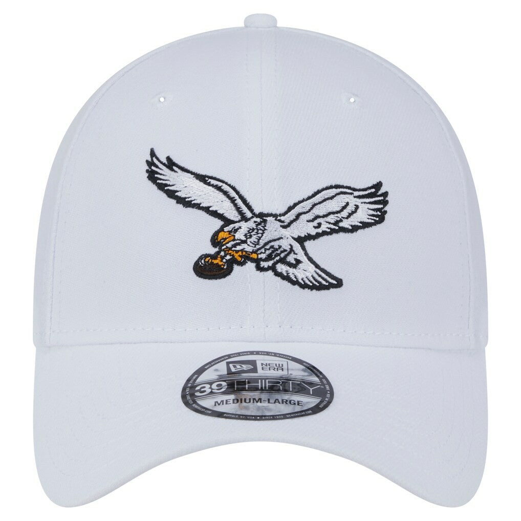 Philadelphia Eagles New Era Throwback 39THIRTY Flex Hat White | NFL