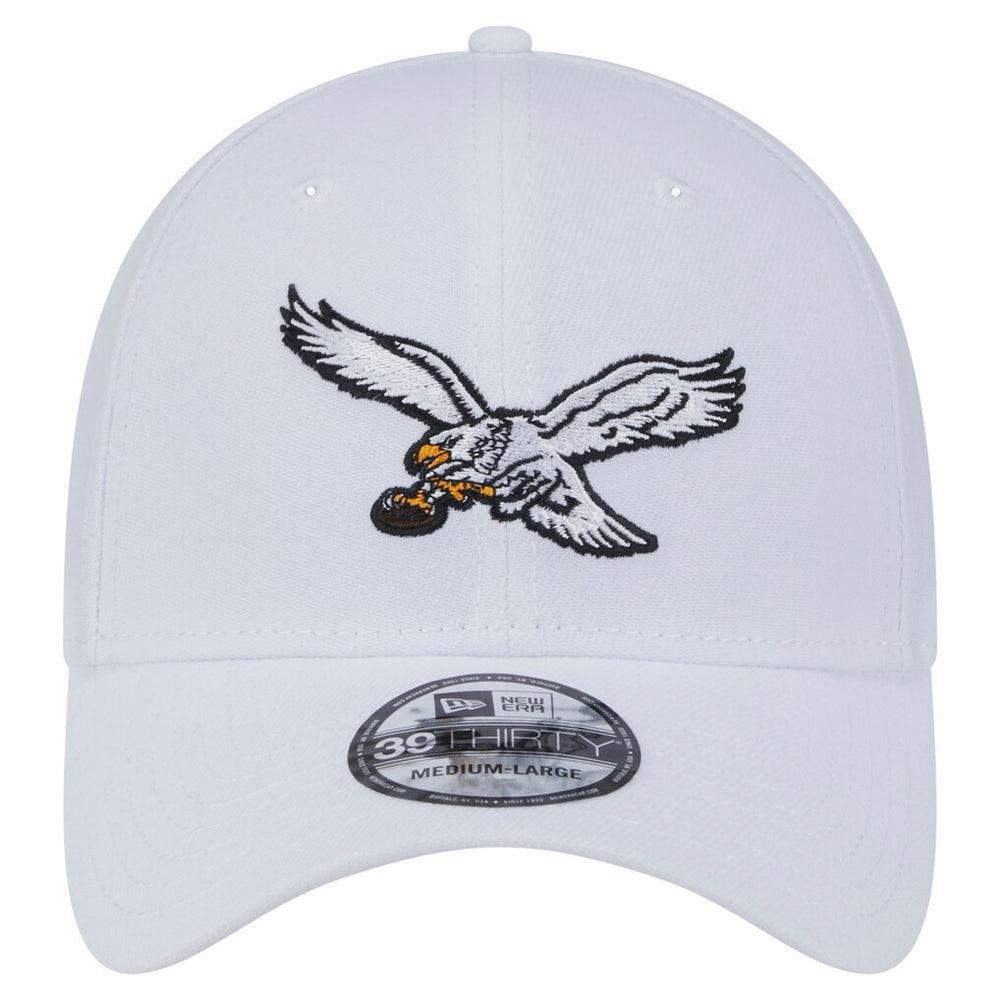Philadelphia Eagles New Era Throwback 39THIRTY Flex Hat White | NFL