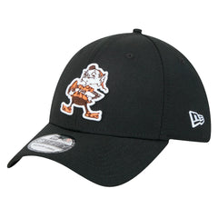 Cleveland Browns New Era Throwback Main 39THIRTY Flex Hat Black | NFL