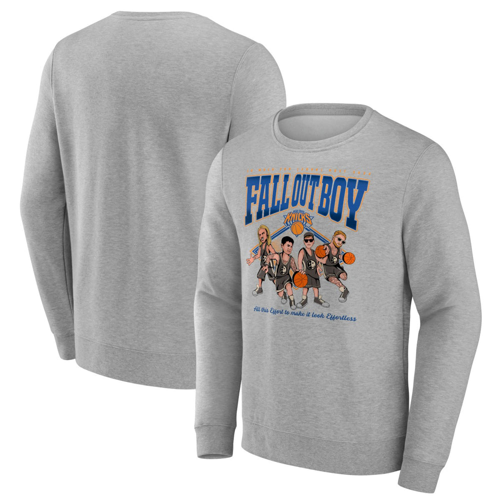 Fall Out Boy x New York Knicks So Much For (2our) Dust Fleece Pullover Sweatshirt Gray - NBA