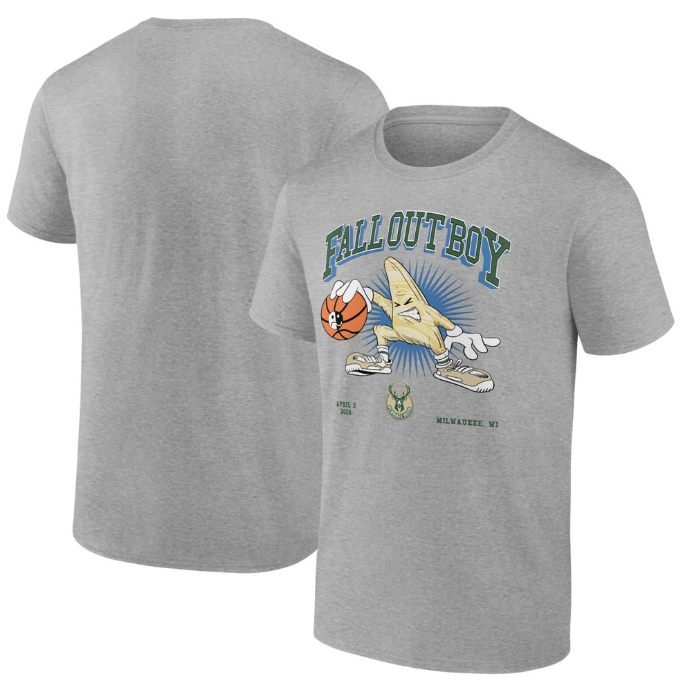 Fall Out Boy x Milwaukee Bucks So Much For (2our) Dust T-Shirt Gray - NBA