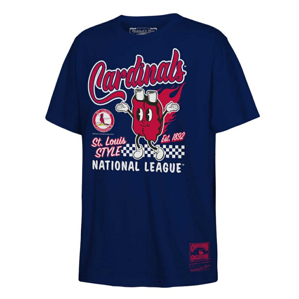 St. Louis Cardinals Mitchell & Ness Youth Cooperstown Collection Food Concessions T-Shirt - MLB