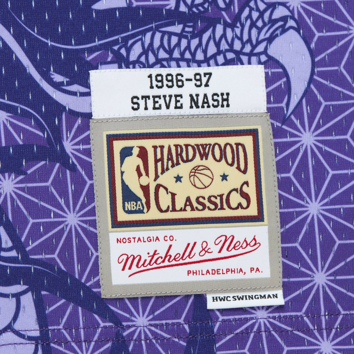 Steve Nash Phoenix Suns 1996/97 Hardwood Classics Asian Heritage 6.0 Swingman Throwback Player Jersey Purple - NBA