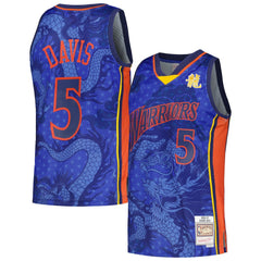 Baron Davis Golden State Warriors 2006/07 Hardwood Classics Asian Heritage 6.0 Swingman Throwback Player Jersey Royal - NBA