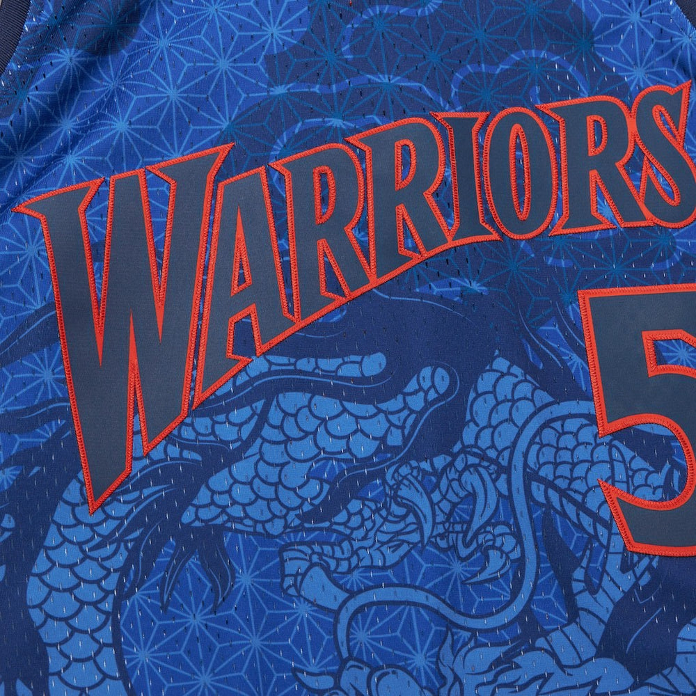 Baron Davis Golden State Warriors 2006/07 Hardwood Classics Asian Heritage 6.0 Swingman Throwback Player Jersey Royal - NBA