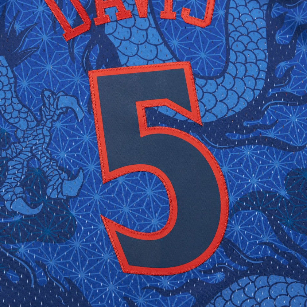 Baron Davis Golden State Warriors 2006/07 Hardwood Classics Asian Heritage 6.0 Swingman Throwback Player Jersey Royal - NBA