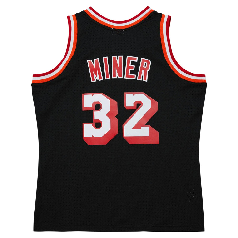 Harold Miner Miami Heat 1992/93 Hardwood Classics Swingman Throwback Jersey Black - NBA