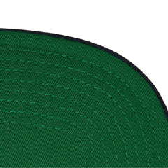 Seattle Kraken Mitchell & Ness Retro Script Colorblock Snapback Hat - Deep Sea Blue - NHL