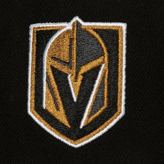 Vegas Golden Knights Mitchell & Ness Retro Script Colorblock Snapback Hat - Black - NHL