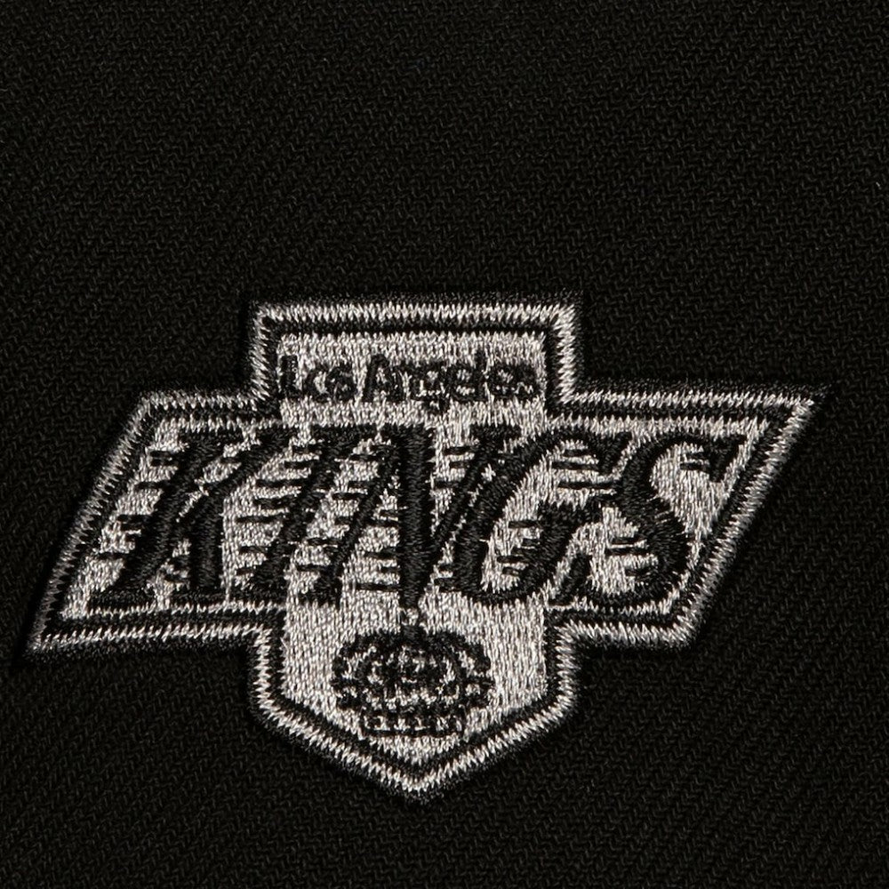 Los Angeles Kings Mitchell & Ness Retro Script Colorblock Snapback Hat - Black - NHL