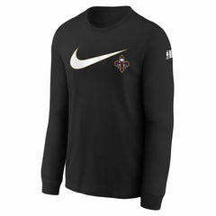 New Orleans Pelicans Youth Swoosh Long Sleeve T-Shirt Black - NBA