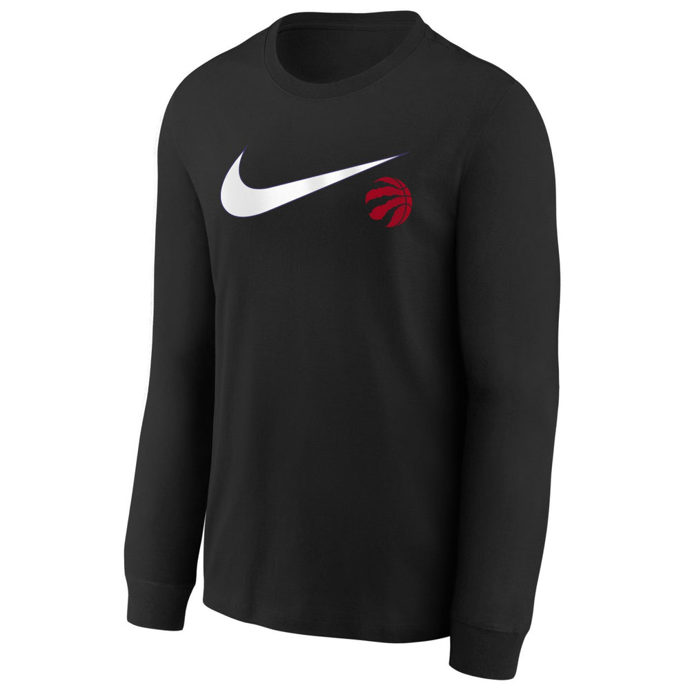 Toronto Raptors Youth Swoosh Long Sleeve T-Shirt Black - NBA