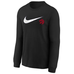Toronto Raptors Youth Swoosh Long Sleeve T-Shirt Black - NBA
