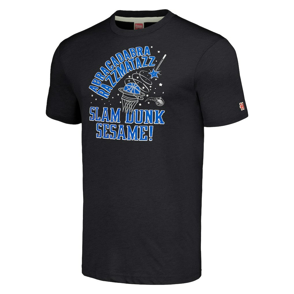 Orlando Magic Homage Unisex Slam Dunk Sesame Tri-Blend T-Shirt Charcoal - NBA