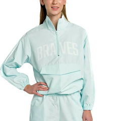 Atlanta Braves Lusso Women's Parker Half-Zip Jacket - MLB