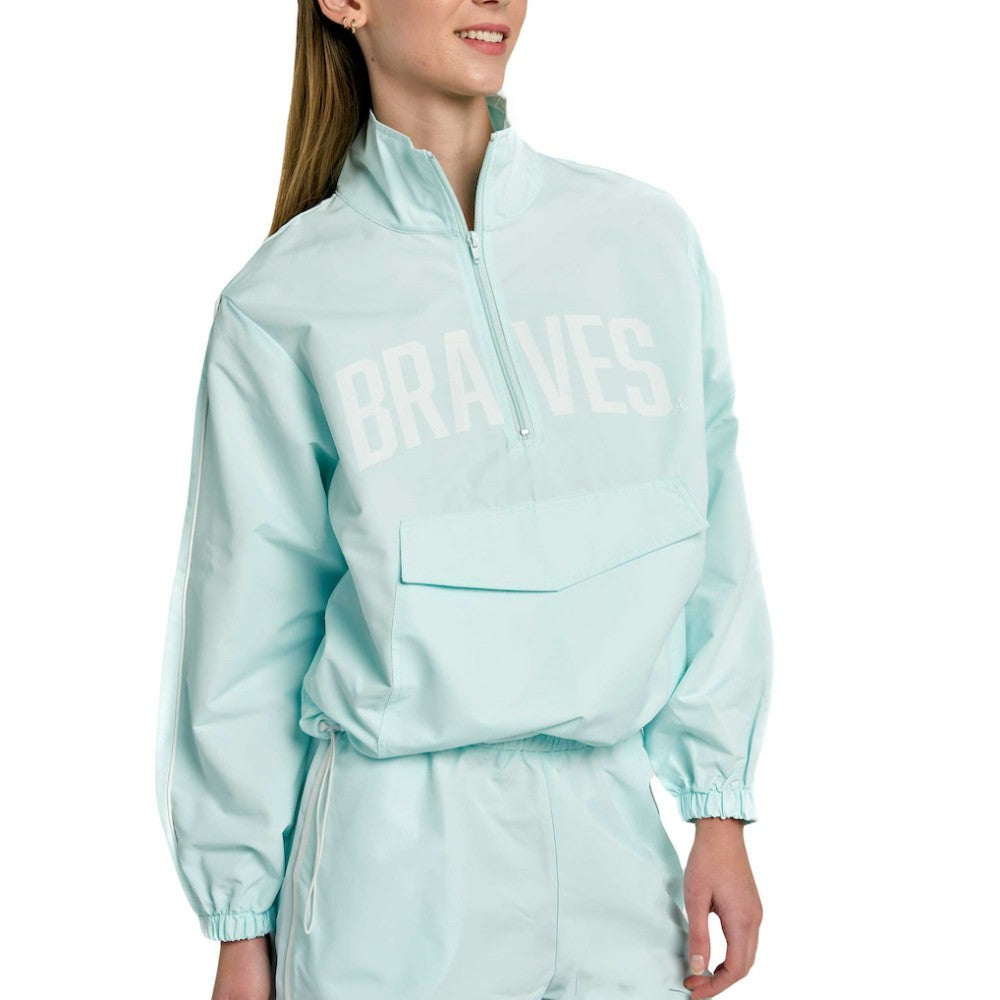 Atlanta Braves Lusso Women's Parker Half-Zip Jacket - MLB