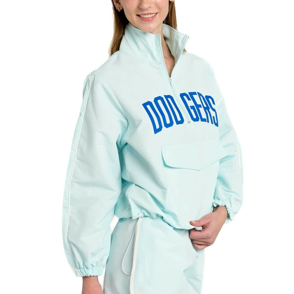 Los Angeles Dodgers Lusso Women's Parker Half-Zip Jacket - MLB