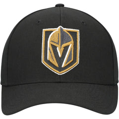 Vegas Golden Knights Mitchell & Ness Team Ground Pro Adjustable Hat - Black - NHL