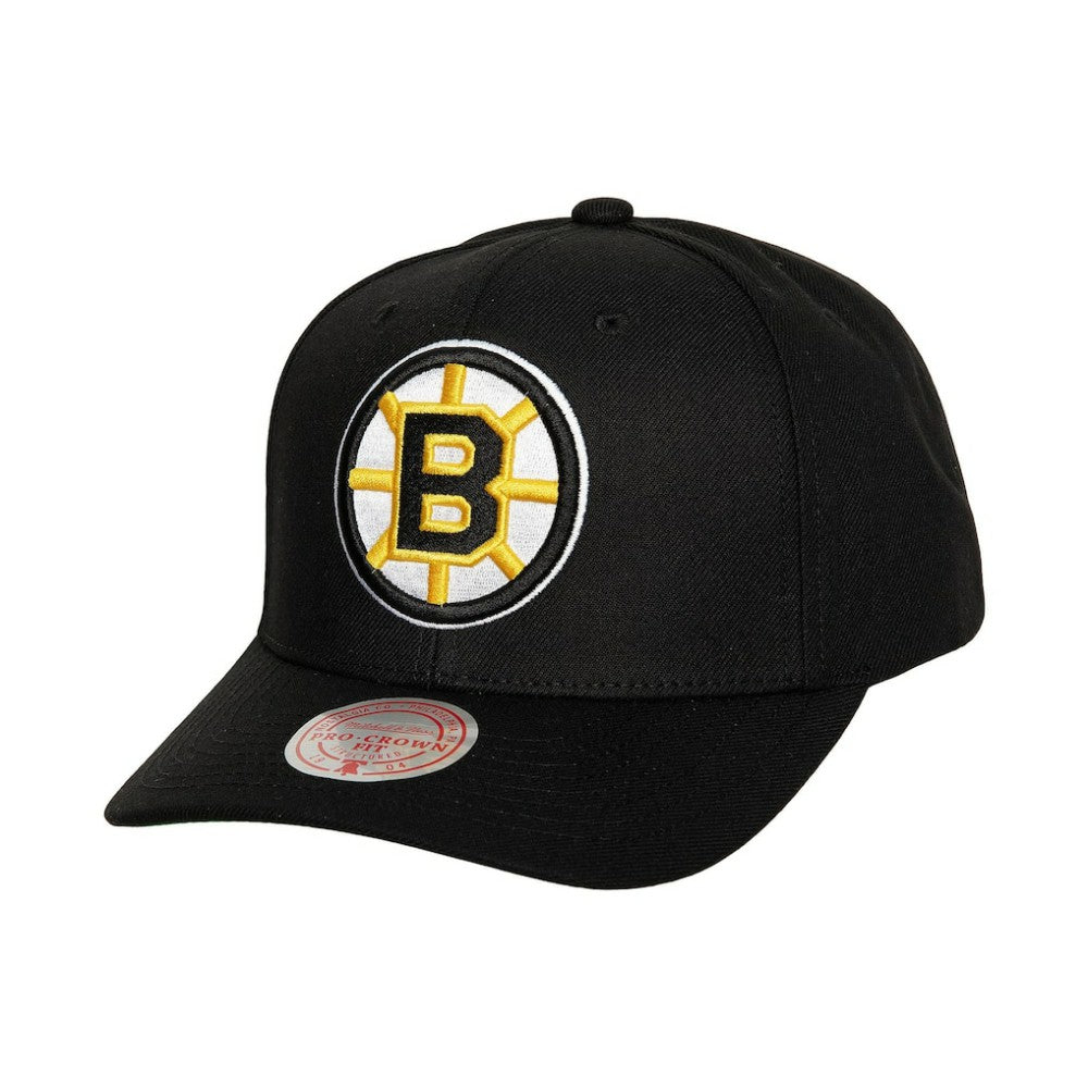 Boston Bruins Mitchell & Ness Team Ground Pro Adjustable Hat - Black - NHL